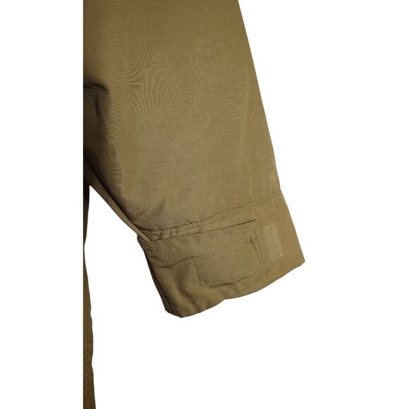 WOOLRICH VINTAGE 70s Men's Parka Field Jacket Wool Plaid Lining Tan Size M USA - Picture 3 of 8